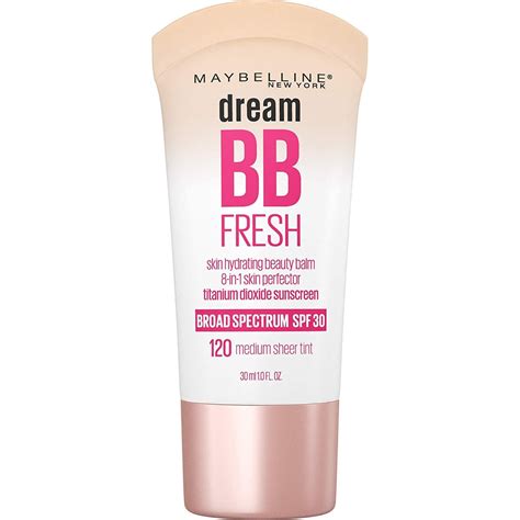 maybelline dream fresh bb cream medium|deep moisturizer makeup by maybelline.